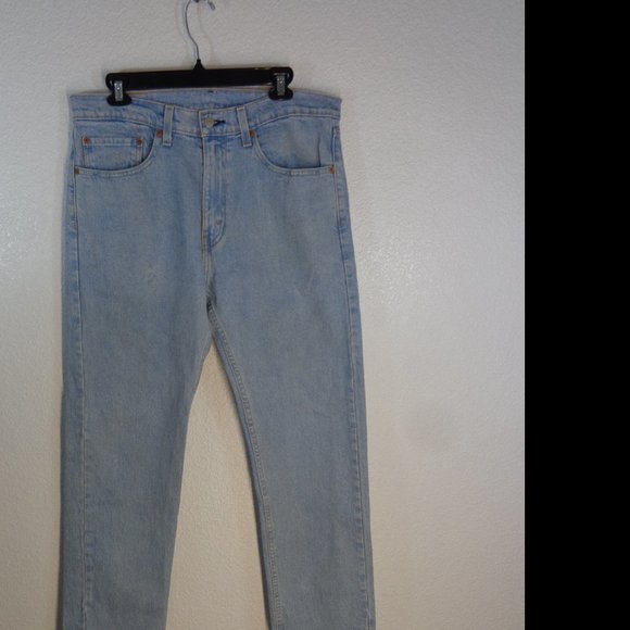 GREAT VINTAGE Levis 505 34x29 Straight Leg Light Wash 1992 ORANGE TAB USA - Picture 8 of 8